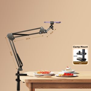 CRENOV | Live Streaming Phone Stand with Lighting and Beautifying Multifunctional Video Recording Shelf