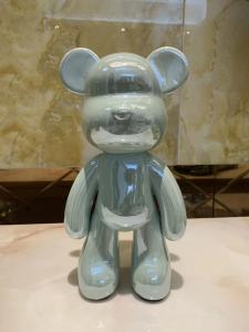 Violent Bear Decoration Living Room Accessible Luxury TV Cabinet Wine Cabinet Cartoon Porcelain Little Doll Internet Celebrity Childrens Room Decorations