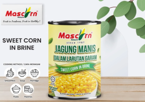 [READY STOCK] Mascorn Canned Sweet Corn In Brine 425g