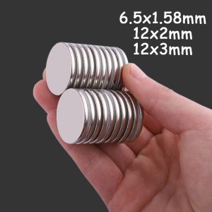 Multiple sizes of 6.5x1.58/12x2/12x3mm circular magnets for refrigerators suitable for kitchens whiteboards handicrafts etc