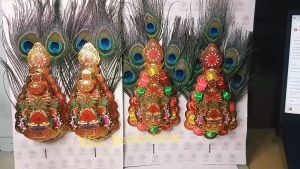 Kim Hua Kim Fa Hiasan Altar Sembahyang 1 Set Isi 2 Pcs