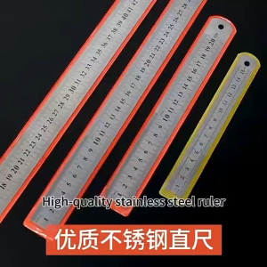 [SG Stock] Stainless Steel Ruler | 15/20/30cm Measuring Tool | Metal Straight Edge Ruler | Office School Drawing & Craft