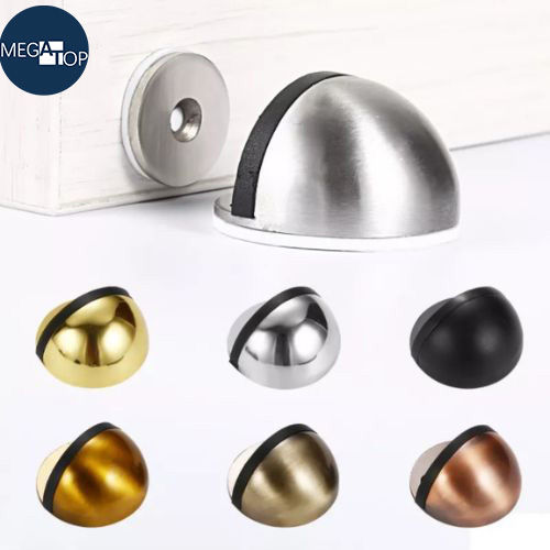 MEGATOP Stainless Steel Floor Door Stopper Door Stop with Screws (1pc ...