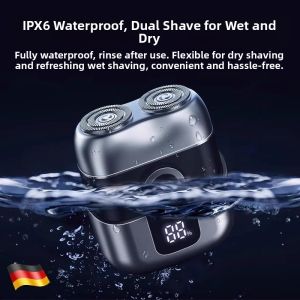 MONLEYTA | German Precision Electric Shaver Dual Head Mens 2025 New Model Portable Full Body Wash Genuine Gift For Boyfriend