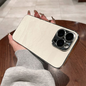 Anti-Drop Electroplated Silver Rim Case