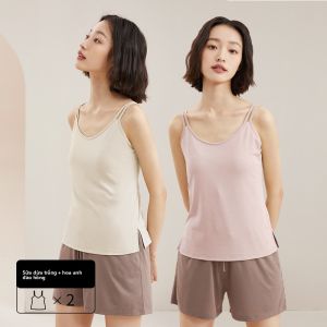 Áo ba lỗ AIMO cho nữ không dây có đệm ngực không để lại dấu vết khi mặc