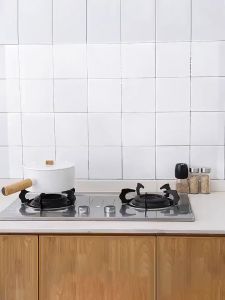 Transparent Wall Stickers Kitchen Cabinet Stove Self-adhesive Wallpaper Water Oil Proof