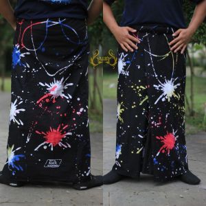 sarung batik aksara pelangi viral terbaru COD
