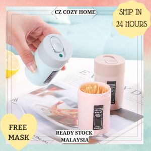 CZ Cozy Home Portable Toothpick Box Creative Toothpick Bucket Plastic Living Room Coffee Table Toothpick Bottle