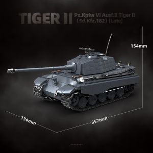 QUANGUAN(全冠积木) | Tiger King Tiger II Heavy Tank Collection level building block series Tank Model Creative Assembly Toy DIY Assembly Kit Toy Gift