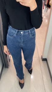 Corla Celana Jeans Jeans Cutbray Stretch Jeans Wanita Boot Cut Retro jeans