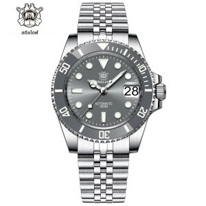 SD1953ใหม่หน้าปัดสีเทานาฬิกาสแตนเลสนาฬิกา NH35 steeldive 41mm แบรนด์ steeldive เคสกระจกสำหรับท่านชายแซฟไฟร์นาฬิกานักดำน้ำ reloj hombre