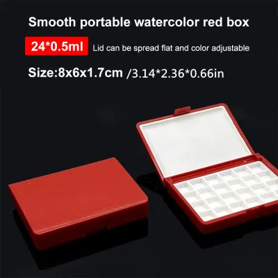 SeamiArt Portable Plastic Multi-function Painting Box Empty Watercolor Palette Watercolor Oil Acrylic Gouache Paint Subpackage