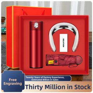 ZHUOLESHI | Business Gift Set Thermal Insulation Cup Cervical Massage Device