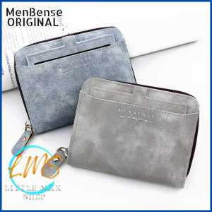 Dompet Pria Impor Korean Style Vertikal Resleting Kulit PU Menbense Dompet Lucu