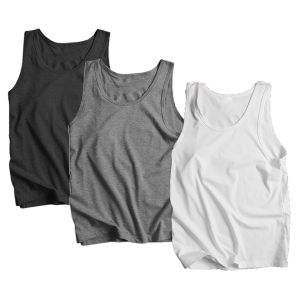 Áo Ba Lỗ Nam Cao Cấp Aó Thun 3 Lỗ Lót Trong Sơ Mi Màu Trắng Trơn Đơn Giản Dáng Classic Chất Cotton Mềm Mịn .-therapy368-