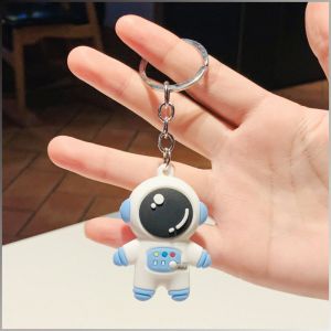 Cartoon astronaut keychain spacethemed