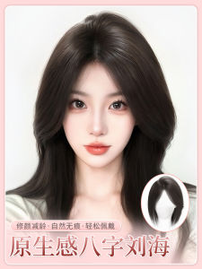 Lightweight Seamless Womens Hairpiece Natural Looking Fake Bangs Full Volume Real Hair Top Piece Covers Grey Hair