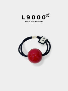 Large Pearl Hair Ties Red Simple High End Childrens Hair Bands Korean Style Fashion Accessories New 2025 L9000 Brand
