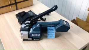 เครื่องรัดกล่องไฟฟ้า เครื่องรัดกล่องแพ็คของ เครื่องบรรจุ เครื่องแพ็คกิ้ง สายรัดPP ระบบไฟฟ้า+manual 9WAREE