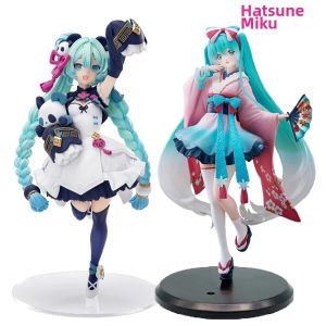 Bandai | Anime Hatsune Miku Neo Tokyo Series Kimono PVC Hình Hiện Đại Trung Quốc Phong Cách Xe Trang Trí Đồ Chơi Mô Hình Cho Quà Tặng Sinh Nhật 18Cm