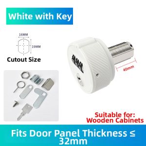 Dual-use Key and Password Cam Lock for File Cabinet