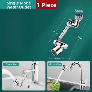 Adjustable Swivel Faucet Extender Anti-splash