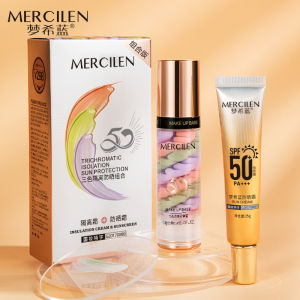 Dream Blue Three Color Rainbow Isolation Cream Concealer Brightening Long-lasting Moisturizing Makeup Primer No Powder Binding