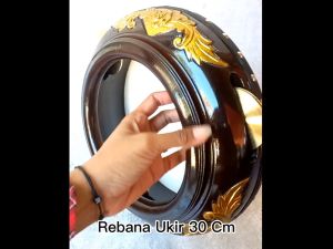 rebana hadroh ukir rebana ukuran 30 rebana gresik alat  musik hadroh