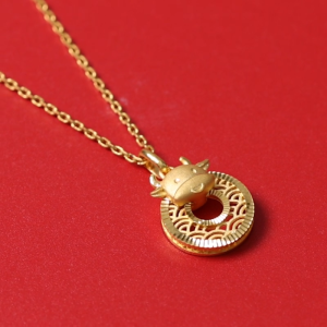Chow Sang Sang 周生生 999 24K Pure Gold Price-by-Weight Gold Pendant 94409P [Not Include the Necklace]