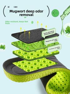 Comfortable Cushion Shock Absorption Mens Sweat Absorption Odor Prevention Aromatic Shoe Insoles
