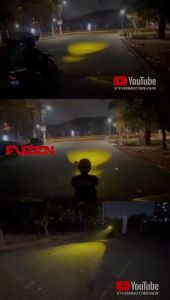 Lampu Tembak Laser SQL 3 Mata Full Alumunium Premium FUZION BISA MOBIL MOTOR TRUCK DLL 12V-80V SUPER TERANG