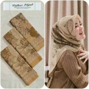 Hijab Segi Empat Azara Motif / Kerudung Segi Empat Motif Terbaru Bahan Voal