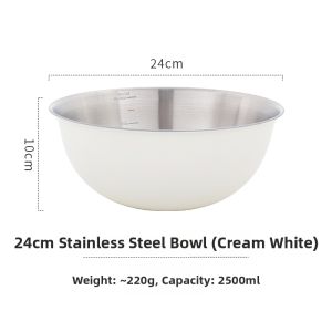 304 Food Grade Stainless Steel Mixing Bowl