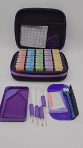 108/85/77‑Bottle Diamond Painting Accessory Storage Bag Portable Carry Case for Diamond Pen Drill Beads Mosaic Rhinestone DIY Craft Supplies Organizer
