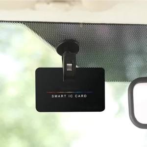 2 PCS Self-Adhesive Car Parking Ticket Holder Hook Clips Plastic Cable Organizer Car Interior Storage