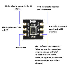 New Ms4030 compatible with inmp441 omnidirectional microphone mems high precision low power consumption i2s esp32