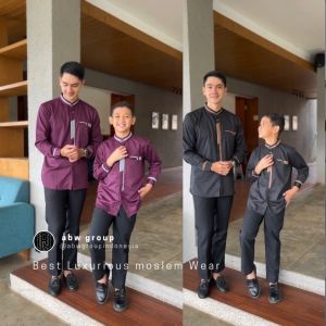 Baju Koko Pria Dewasa Lengan Panjang Motif Kausar Toyobo Import Premium Baju Koko Lebaran 2025