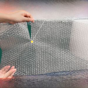 Sealed Bubble Film Packaging Foaming Paper Shockproof Roll Buffer Film Wrap Durable Shipping Protection Tearable Bubble Paper