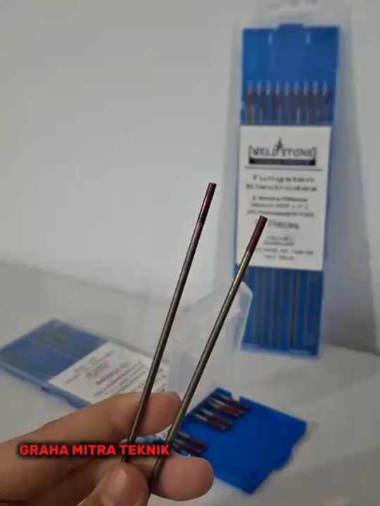 [Per 1 Pcs] Tungsten / Jarum Argon Electrodes Merah WELDSTONE Ukuran 2 ...
