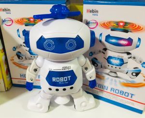 หุ่นยนต์ Hebin robot 07 หุ่นยนต์ของเล่น มีเสียงมีไฟเคลื่อนที่ได้