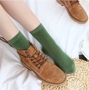 Kaos Kaki Wanita Meizu Solid Colour Japanese style Socks SCH036