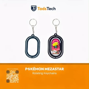 Pokémon Mezastar Rotating Keychain | 360° Spinner Keyring | Anime Game Collectible