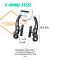 Rem Sepeda V-Brake Rem Japit Vbrake Sepeda Anak Sampai Dewasa Bahan Steel. 