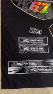 Sticker Decal klx 150 s variasi aksesoris modifikasi 150 old HITAM OREN HOLOGRAM D-A1-412