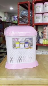 [DEASHOP] TEMPAT SENDOK GARPU TOWER LOVENIA BAHAN PLASTIK 2 SEKAT + TUTUP - ALAT MAKAN BEBAS DEBU