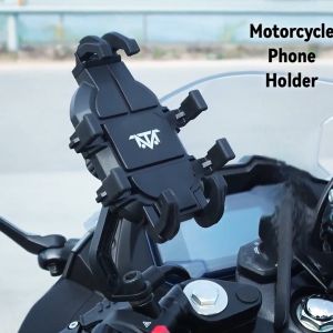Universal Cellphone Holder For Motorcycle Motorbike 360° Rotation Adjustable Non-slip Holder Clamp Mirror Handlebar Type