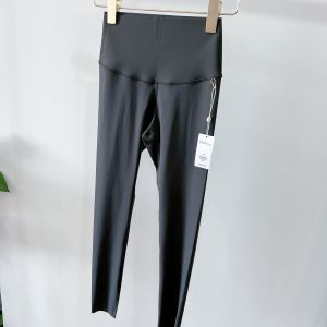 High Waist Slimming Leggings D12U2063 Spring Summer Thin Womens Outerwear Base Layer Shark Skin Pants Fashionable Model Fit