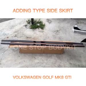VOLKSWAGEN GOLF MK8 /MK8 GTI ADDING TYPE SIDE SKIRT ABS SKIRT LIP BODYKIT (CARBON LOOK/PIANO BLACK)