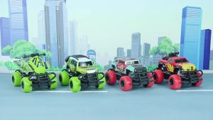 Cross-Border 1:43 Four-Way off-Road Remote Control Car  Skeleton Overlord Graffiti Tail Strop Light Electric Toy Car Model
